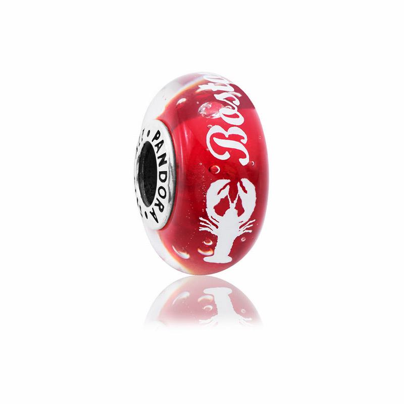 Pandora Boston Lobster Murano Charm Silver Egypt MR1245798